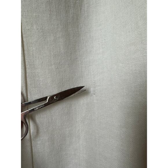 NWT Abercrombie & Fitch Women's White Linen Blend Pleated Wide Leg Pant Size XXS - Picture 4 of 6